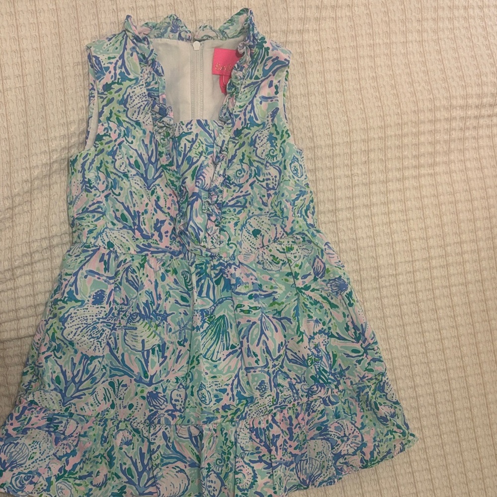 Lilly Pulitzer Kids Dress in Blue and Green